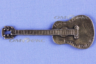 Декоративный элемент для творчества из металла "Гитара"  - купить в Новошахтинске. Цена: 19.99 руб.