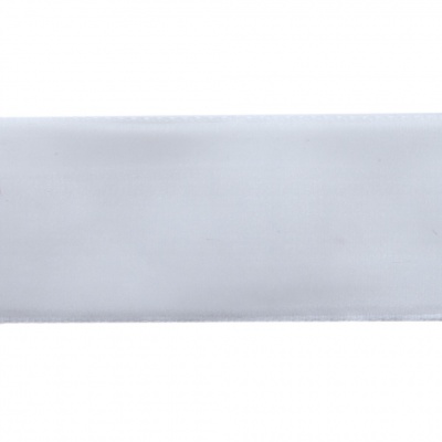 Лента бархатная нейлон, шир.25 мм, (упак. 45,7м), цв.01-белый - купить в Новошахтинске. Цена: 981.09 руб.