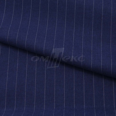Костюмная ткань "Жаклин", 188 гр/м2, шир. 150 см, цвет тёмно-синий - купить в Новошахтинске. Цена 426.49 руб.