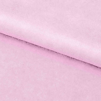 Велюр JS LIGHT 1, 220 гр/м2, шир.150 см, (3,3 м/кг), цвет бл.розовый - купить в Новошахтинске. Цена 1 055.34 руб.