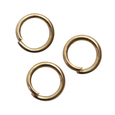 Кольцо  соединительное для бижутерии 5 мм, цв.-золото - купить в Новошахтинске. Цена: 0.44 руб.