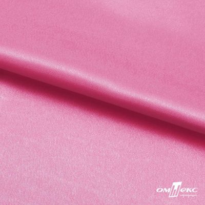 Поли креп-сатин 15-2215, 125 (+/-5) гр/м2, шир.150см, цвет розовый - купить в Новошахтинске. Цена 155.57 руб.