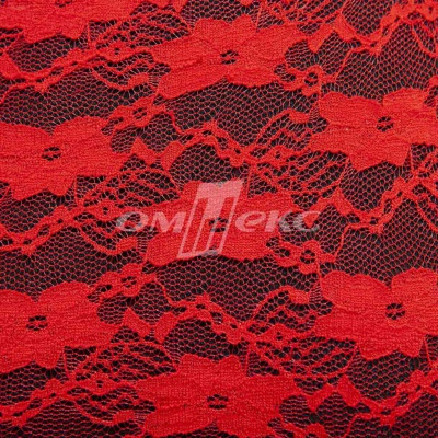Кружевное полотно стрейч 15A61/RED, 100 гр/м2, шир.150см - купить в Новошахтинске. Цена 1 580.95 руб.