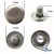 Кнопка металлическая "Альфа" с пружиной, 15 мм (уп. 720+/-20 шт), цвет никель - купить в Новошахтинске. Цена: 1 466.73 руб.
