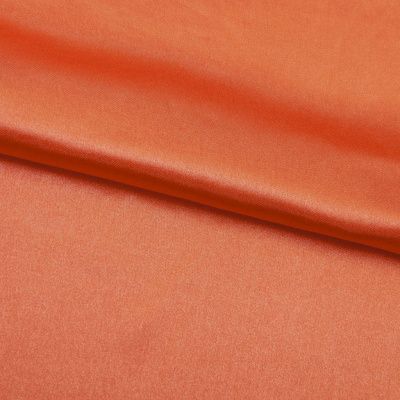 Поли креп-сатин 18-1445, 120 гр/м2, шир.150см, цвет оранжевый - купить в Новошахтинске. Цена 155.57 руб.