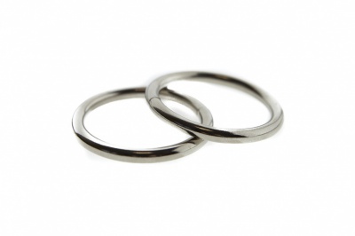 Кольцо металлическое d-32 мм, цв.-никель - купить в Новошахтинске. Цена: 3.54 руб.