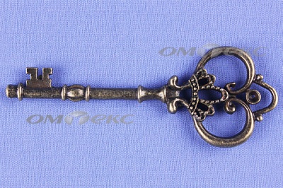 Декоративный элемент для творчества из металла "Ключ"8,5 см  - купить в Новошахтинске. Цена: 26.66 руб.