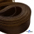 Регилиновая лента, шир.100мм, (уп.25 ярд), цв.- коричневый - купить в Новошахтинске. Цена: 694.13 руб.