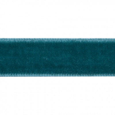 Лента бархатная нейлон, шир.12 мм, (упак. 45,7м), цв.65-изумруд - купить в Новошахтинске. Цена: 392 руб.