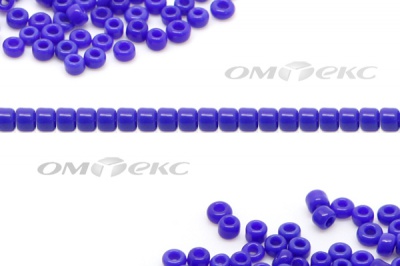 Бисер (ОS) 11/0 ( упак.100 гр) цв.48 - синий - купить в Новошахтинске. Цена: 48 руб.