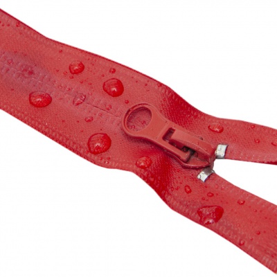 Молния водонепроницаемая PVC Т-7, 90 см, разъемная, цвет (820) красный - купить в Новошахтинске. Цена: 61.18 руб.