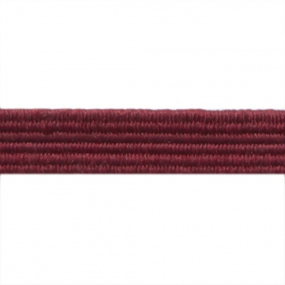 Резиновые нити с текстильным покрытием, шир. 6 мм ( упак.30 м/уп), цв.- 88-бордо - купить в Новошахтинске. Цена: 155.22 руб.