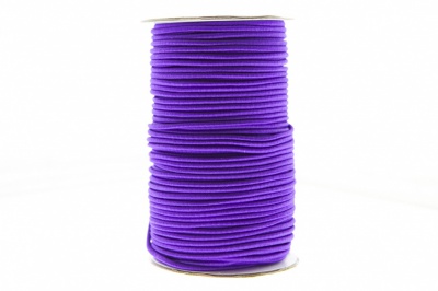 0370-1301-Шнур эластичный 3 мм, (уп.100+/-1м), цв.175- фиолет - купить в Новошахтинске. Цена: 459.62 руб.