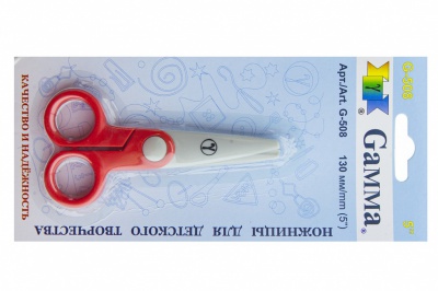Ножницы G-508 детские 130 мм - купить в Новошахтинске. Цена: 118.32 руб.