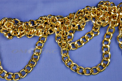 Цепь металл декоративная №11 (17*13) золото (10+/-1 м)  - купить в Новошахтинске. Цена: 1 341.87 руб.