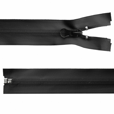 Молния водонепроницаемая PVC Т-7, 100 см, разъемная, цвет чёрный - купить в Новошахтинске. Цена: 61.89 руб.