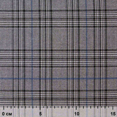 Ткань костюмная "Клер" 80% P, 16% R, 4% S, 200 г/м2, шир.150 см,#3 цв-серый/синий - купить в Новошахтинске. Цена 412.02 руб.