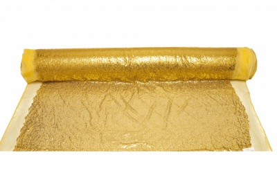 Сетка с пайетками №6, 188 гр/м2, шир.130см, цвет золото - купить в Новошахтинске. Цена 371.02 руб.