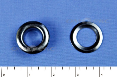 Люверсы металлические, блочка/кольцо, №5 (8 мм) упак.1000 шт- цв.никель - купить в Новошахтинске. Цена: 392 руб.