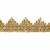 Тесьма металлизированная 0384-0240, шир. 40 мм/уп. 25+/-1 м, цвет золото - купить в Новошахтинске. Цена: 490.74 руб.