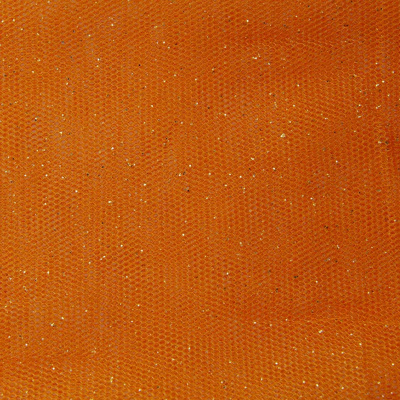 Сетка Глиттер, 24 г/м2, шир.145 см., оранжевый - купить в Новошахтинске. Цена 117.24 руб.