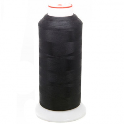 Нитки текстурированные некручёные, намот. 5 000 м, цвет чёрный - купить в Новошахтинске. Цена: 70.43 руб.