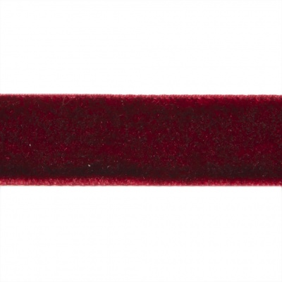 Лента бархатная нейлон, шир.12 мм, (упак. 45,7м), цв.240-бордо - купить в Новошахтинске. Цена: 392 руб.