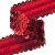 Тесьма с пайетками 3, шир. 30 мм/уп. 25+/-1 м, цвет красный - купить в Новошахтинске. Цена: 1 087.39 руб.