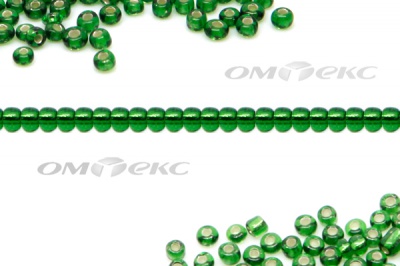 Бисер (SL) 11/0 ( упак.100 гр) цв.27В - зелёный - купить в Новошахтинске. Цена: 53.34 руб.