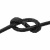 Шнур вощеный 1мм (упак.50 +/-1 ярд) цв.-черный - купить в Новошахтинске. Цена: 175.11 руб.