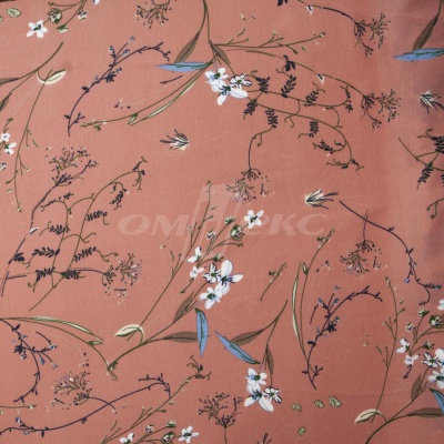 Плательная ткань "Фламенко" 2.1, 80 гр/м2, шир.150 см, принт растительный - купить в Новошахтинске. Цена 311.05 руб.