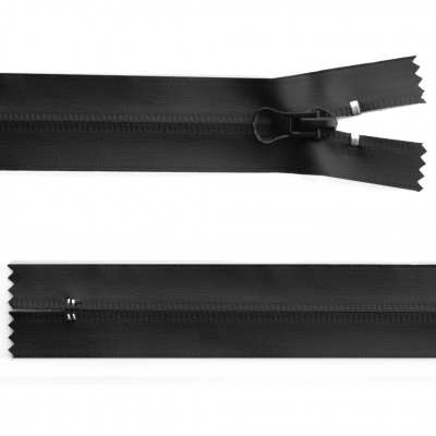 Молния водонепроницаемая PVC Т-7, 20 см, неразъемная, цвет чёрный - купить в Новошахтинске. Цена: 21.56 руб.