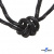 Шнурки #3-10, круглые с наполнителем 130 см, светоотражающие, цв.-чёрный - купить в Новошахтинске. Цена: 75.38 руб.