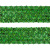 Тесьма с пайетками D4, шир. 35 мм/уп. 25+/-1 м, цвет зелёный - купить в Новошахтинске. Цена: 1 308.30 руб.