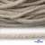 Шнур плетеный d-6 мм круглый, 70% хлопок 30% полиэстер, уп.90+/-1 м, цв.1077-лён - купить в Новошахтинске. Цена: 588 руб.