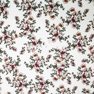 Плательная ткань "Фламенко" 23.1, 80 гр/м2, шир.150 см, принт растительный - купить в Новошахтинске. Цена 264.56 руб.