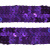 Тесьма с пайетками 12, шир. 20 мм/уп. 25+/-1 м, цвет фиолет - купить в Новошахтинске. Цена: 778.19 руб.