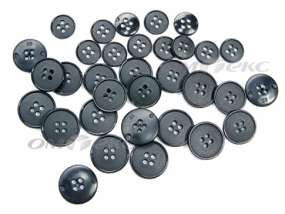 51926/15 мм (4 пр) черные пуговицы (брючные) - купить в Новошахтинске. Цена: 1.50 руб.