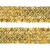 Тесьма с пайетками D16, шир. 35 мм/уп. 25+/-1 м, цвет золото - купить в Новошахтинске. Цена: 1 281.60 руб.