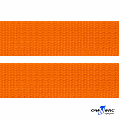 Оранжевый- цв.523 -Текстильная лента-стропа 550 гр/м2 ,100% пэ шир.20 мм (боб.50+/-1 м) - купить в Новошахтинске. Цена: 318.85 руб.