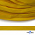 Шнур плетеный (плоский) d-12 мм, (уп.90+/-1м), 100% полиэстер, цв.269 - жёлтый - купить в Новошахтинске. Цена: 8.62 руб.