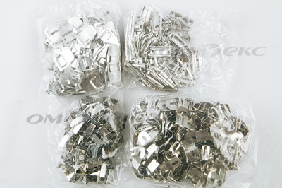 Крючки брючные 4 шипа "Стром" 144 шт. никель - купить в Новошахтинске. Цена: 383.97 руб.
