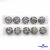 119-01 Кнопки пришивные декоративные металл 21 мм, цв.-никель - купить в Новошахтинске. Цена: 21.54 руб.