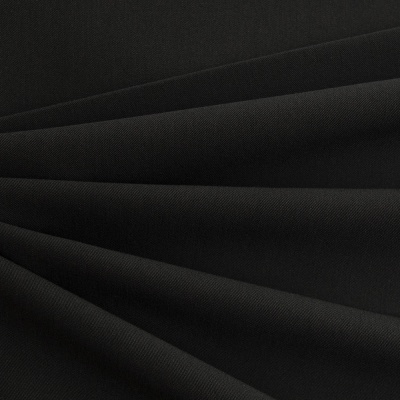 Костюмная ткань с вискозой "Меган", 210 гр/м2, шир.150см, цвет чёрный - купить в Новошахтинске. Цена 382.42 руб.