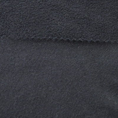 Флис DTY, 130 г/м2, шир. 150 см, цвет чёрный - купить в Новошахтинске. Цена 694.22 руб.