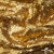 Трикотажное полотно, Сетка с пайетками,188 гр/м2, шир.140 см, цв.-тем.золото (#51) - купить в Новошахтинске. Цена 505.15 руб.