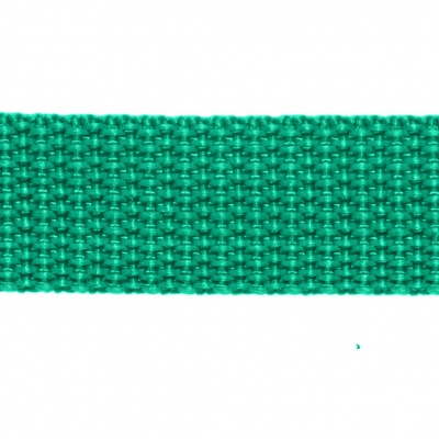Стропа текстильная, шир. 25 мм (в нам. 50+/-1 ярд), цвет яр.зелёный - купить в Новошахтинске. Цена: 397.52 руб.
