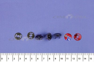 Кнопки магнитные МКМ-02, диам. 18 мм, чёрный никель - купить в Новошахтинске. Цена: 14.49 руб.