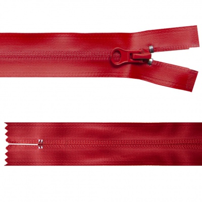 Молния водонепроницаемая PVC Т-7, 20 см, неразъемная, цвет (820)-красный - купить в Новошахтинске. Цена: 21.56 руб.