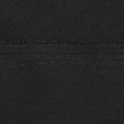 Костюмная ткань с вискозой "Рошель", 250 гр/м2, шир.150см, цвет чёрный - купить в Новошахтинске. Цена 438.12 руб.